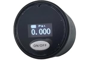 PAUTACA 28mm 1/8BSP 400Bar(No Battery) PCP HPA Air-Gun Paintball Digital Pressure Gauge Accurate Reading from Air Pressure on Backlit Display with Black Tactical Cover,Air Compressor Gauge Air Tank Manometer