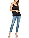 Dohia Women's Chiffon Layered Cami Tank Tops Summer Sleeveless Basic Casual Loose Blouse Shirts C2714 (M, Black)