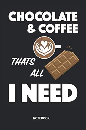 Chocolate Coffee Notebook: Dotted Lined Chocolate Bar Themed Notebook (6x9 inches) ideal as a Choco Journal. Perfect as a Sweets and Chocolate Recipe ... Lover. Great gift for Kids, Men and Women
