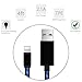 Areson Lightning to USB Charging Cable LED Data & Sync Charging Charger Cord for iPhone 7/SE/6s/6/ 5/5c/5s/Plus, iPad, iPod - 3.0 Feet (Blue)