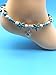 INSANEY Starfish Charm and Turquoise Pearl Bead Link Anklet (Sea turtles starfish)