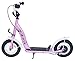 BIKESTAR Original Safety Pro Sport Push Kick Scooter Kids with Brakes, Mudguard and air Tires for Age 5 Year Old Children | Classic Edition with Alloy Wheels 10 Inch | Pink Fairy