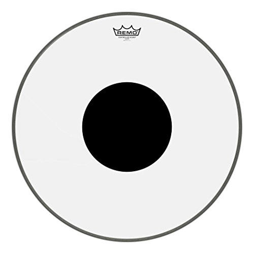 Remo Controlled Sound Clear Black Dot Bass Drumhead - Top Black Dot, 20"