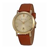 Bulova Unisex 97B135 Analog Display Japanese Quartz Brown Watch