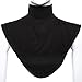 Edal Women Modal Islamic Shirt Under Tops Hijab Extension Neck Shoulder Cover Black