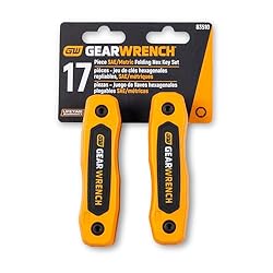 GEARWRENCH 17 Piece SAE/Metric Folding Hex Key Set