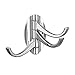 JOMOO Solid Metal Coat Hooks Swivel Robe Towel Hooks Foldable Clothes Bathrobe Hanger Wall Hooks Towel Racks Triple Hooks for Office Bathroom Bedroom Kitchen RV Chrome Wall Mount Space Saving 1 Piece