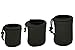 3 Pack Micro Lens Pouch for Leica, Micro Four Thirds, Fuji X-Pro 1, Sony NEX, Pentax Q, Nikon 1 Lenses - Small, Medium, Large