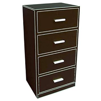 Paris Prix Faux Leather 4 Drawer Storage Unit Amazon Co Uk