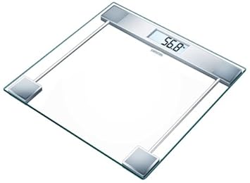 Sanitas SGS 06 Glaswaage (Personenwaage bis 150 kg Tragkraft und großem Display)
