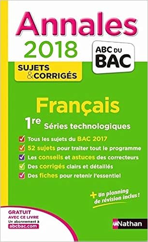 Amazon Fr Francais 1re Series Technologiques Sujets Corriges Planchard Sylvie Cassou Nogues Anne Hebert Selena Livres