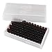 Autosampler Vial, 2ml HPLC Vial with Caps, 9-425 Amber Vial with Blue Screw Caps,Writing Patch,Graduation,White PTFE & Red Silicone Septa Fit for LC Sampler(100pcs,Brown)