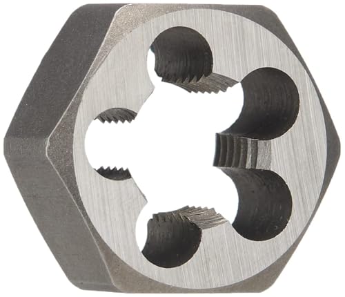 Boor Amerika DWT Koolstofstaal Zeskant Threading Die (#4-40 - 5-8, m1.6x.35 - m50x1.5, Standaard en linkerhand), Uncoated (Bright) Finish, m42 x 2, 1