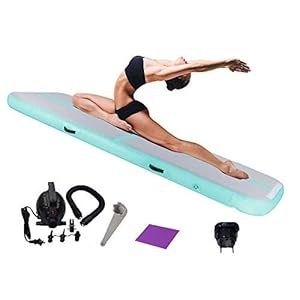 panthem Air Track Gymnastics Tumbling Mat Inflatable Tumble Track with Electric Air Pump for Home Use/Tumble/Gym/Yoga/Training/Cheerleading/Outdoor/Beach/Park