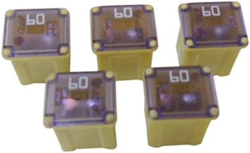 Sbfc Lpj Type 60 Amp Cartridge Fuse Slow Blow Porcelain Bead Yellow Pec 3462 Low Profile Amazon De Auto