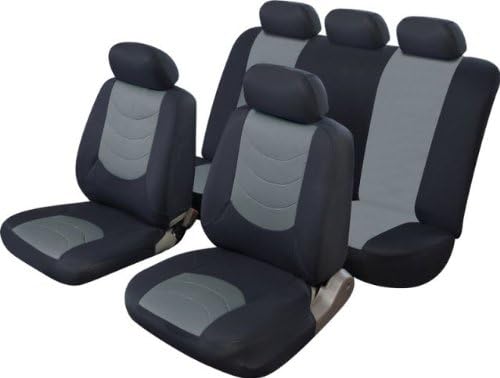 Cosmos Car Seat Cover Set Black Grey
