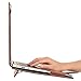 MOSISO PU Leather Case Compatible with MacBook Air 11 inch Case A1370 A1465, Portfolio Protective Stand Cover Sleeve, Brown