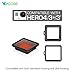 WoCase Switchable GoPro Lens Filter Set for GoPro HERO4 Hero 3+ Cameras (Compatible with Both Standard and Dive Housing, Full Dive Water Depth Coverage)