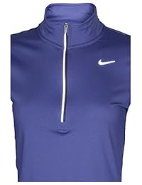 Nike - Camiseta de correr para mujer con cremallera de 1 4, M