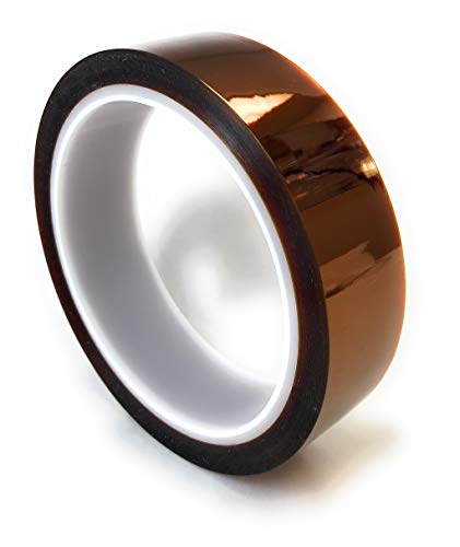 APT, (1'' x 36 Yds (108FT)), 1 mil Thick Polyimide Adhesive Tape, high Temperature and Heat Tape, for Masking, Soldering, Electrical, 3D Printer Application. (1 Inch)