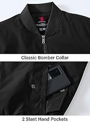 BGOWATU Men's Jacket Windproof Qulited Bomber