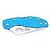 Ganzo Firebird Thumb Hole Opening, Anti-Slip Handle Scales Steel Liner Lock Folding Tactical Survival Knife Blade with Clip, Pouch, Blue