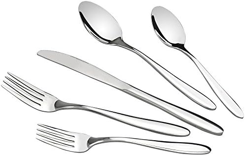 Ramddy 60-Piece Flatware Cutlery Set, 18/10 Stainless Steel, Service for 12