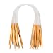 FairyStar 18 Sizes 16'' (40cm) Circular Bamboo Knitting Needles Set Kit(40cm) with Tube(2.0mm to 10mm)