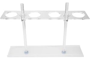 Funnel Holder, Adjustment Height Funnel Rack Fix Supplies with 4 Holes Separating Funnel Stand Holder Laboratory Accessories 