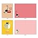 M6558OCB Catty Cards: 10 Assorted Blank All-Occasion Note Cards Featuring Spunky and Sassy Felines with Typical Cat Attitude on Richly Colored Backgrounds, w/White Envelopes.