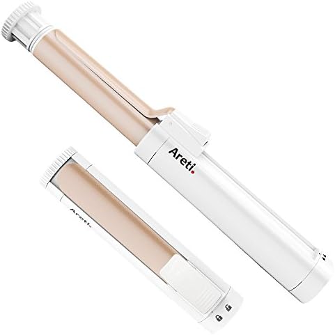Areti Patented Retractable Ultra Portable Curling Iron with Pink Gold Ceramic Coating Plate i703 Puzzle