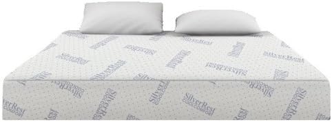 Silver Rest Cool Comfort 12-Inch 3-Layer Gel Memory Foam Mattress, California King Size