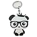 LETSP Letshopping® Panda Hometown Cute Panda Keychain (Black-Glasses-Panda)