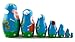 Peppa Pig Family Matryoshka Wooden Russian Nesting Dolls Kids Room Decor Art Crafts Gifts 7pc
