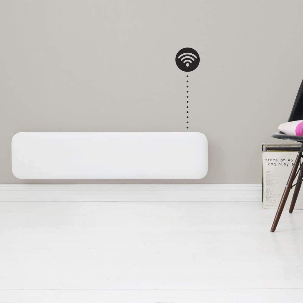 800W"Mill" Designer Electric WiFi Skirting Panel Heater - 1050mm(w) x 200mm(h)