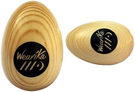 Wooden Egg Shaker Pair, Musical Instruments for Children, Premium Percussion Instrument, Wooden Percussion Instruments, Musical Percussion Shaker, All Natural, Safe and Non-Toxic