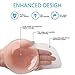 Nippleless Covers Sticky Silicone Reusable Breast Lift Nipple Cover Pasties Bra for Women Best Diameter 4.3inch(Flower) Pink