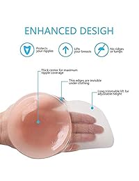 Nippleless Covers Sticky Silicone Reusable Breast Lift Nipple Cover Pasties Bra for Women Best Diameter 4.3inch(Flower) Pink