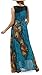 Wantdo Womens Peacock Printed Bohemian Summer Maxi Dress Plus size (US 22 ) 6XL