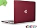 UESWILL Matte Hard Shell Case Cover Compatible with MacBook Pro (Retina, 13 inch, Early 2015/2014/2013/Late 2012), Model A1502/A1425, No CD-ROM, No USB-C, Wine Red