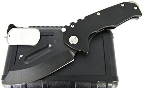 Medford Knife and Tool Praetorian G/T Tactical Folder Knife Drop Point Black G-10/Black PVD Ti Handles Black PVD Finish MK11DPD-08PV