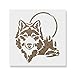 Wolf Head Stencil - Wolf Head Stencil, Wildlife Stencils, Wild Wolf, Wolf Stencil, Painting Stencil