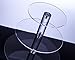 Utenlid Acrylic 3-Tier Round Stacked Party Cupcake Stand with Stable Screw-On Pillars - Tiered Cupcake Stand/Cupcake Tower
