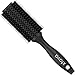 Xtava 33mm Natural Double Bristle Hair Brush - Volumizing and Detangling Blow Dryer Round Brush with Soft Boar Bristle - Professional Blow Drying Hair Brushes for Women with Fine Thick or Curly Hair