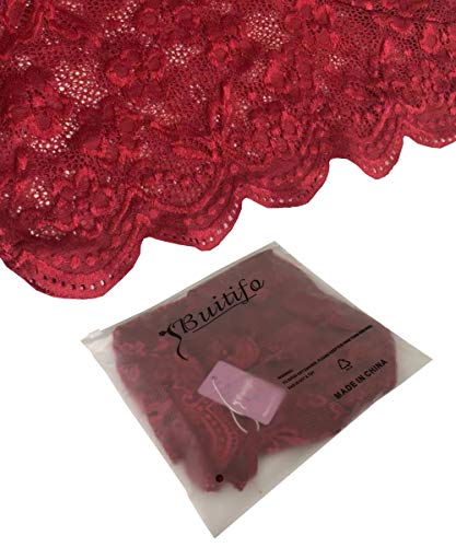 Buitifo Women Lace Teddy One Piece Babydoll Sexy Bodysuit Lingerie (Red L)