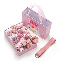 Viaste 18Pcs/Set Children Girls Bow Hair Clips Cute Hair Rings Band Hair Accessories