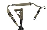 S2Delta - USA Made Premium 2 Point Rifle Sling, Quick Adjustment, Modular Attachment Connections, Comfortable 2” Wide Shoulder Strap (Coyote Sling with C.L.A.S.H. Hooks, Full Sling)