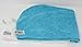 Turbie Twist Microfiber Super Absorbent Hair Towel (2 Pack) Aqua-White Packaging may Vary