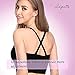 Lupantte Women's Sports Nursing Bra,Wireless Clip Down Breastfeeding Bra, Removable Cup (Black, Medium, m)
