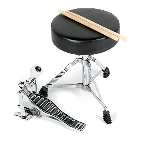 Mirage JDK 3 Piece Junior Drum Kit With Stool and Sticks Black